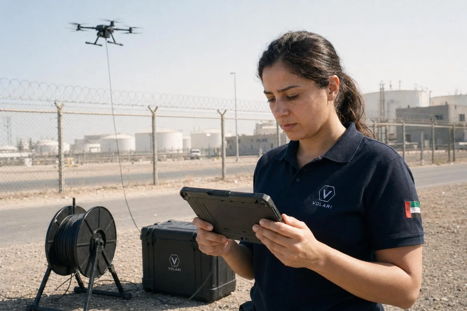 Perimeter watch · industrial site, UAE